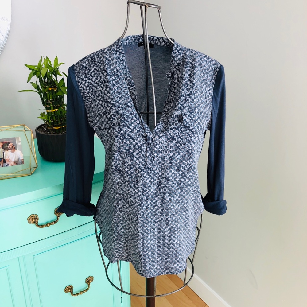 Aritzia Babaton Julien silk shirt small